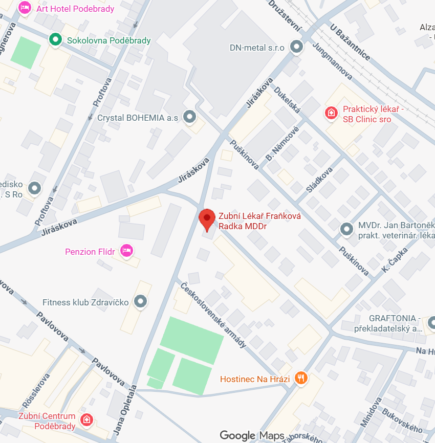 google-mapy-zubni-podebrady